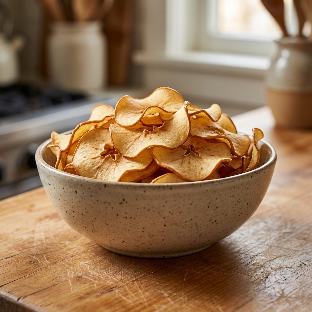 Air Fryer Apple Chips vs. Zucchini Chips