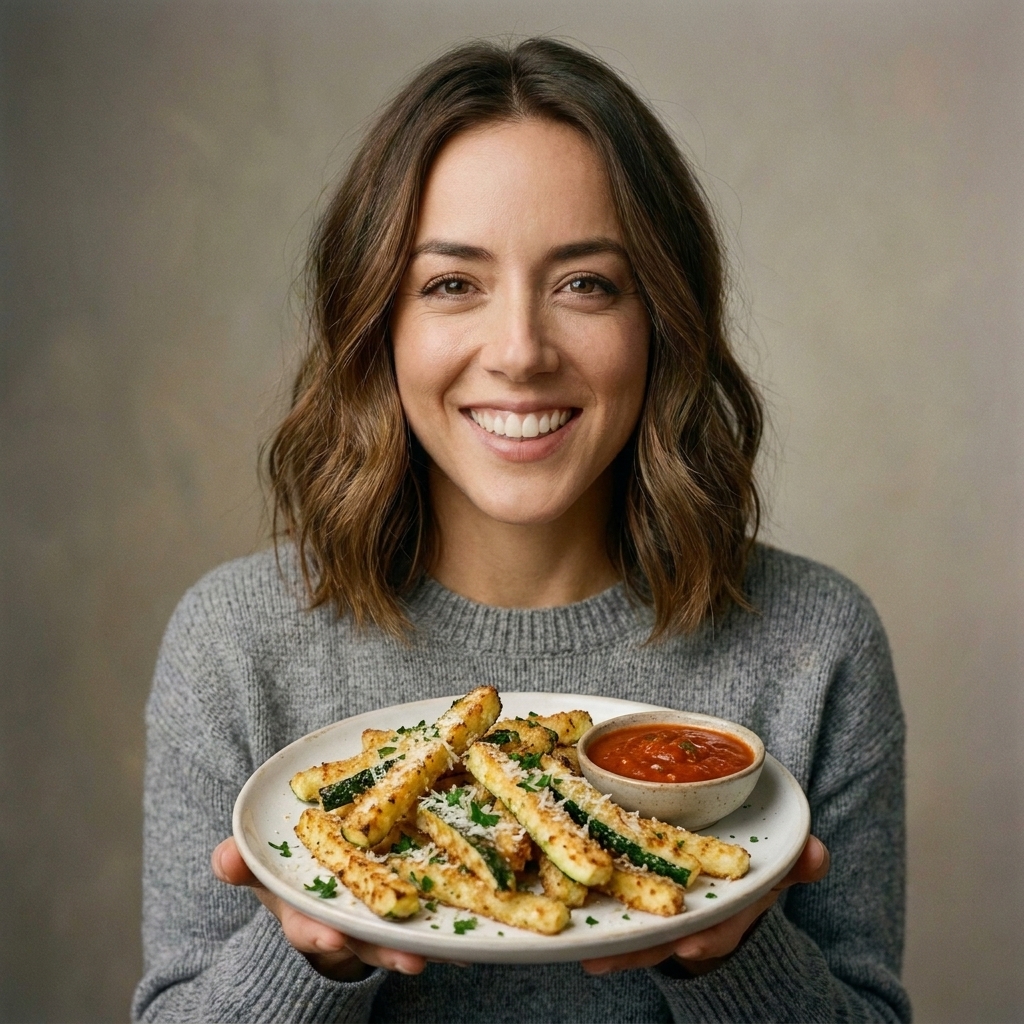 Air Fryer Garlic Parmesan Zucchini Fries