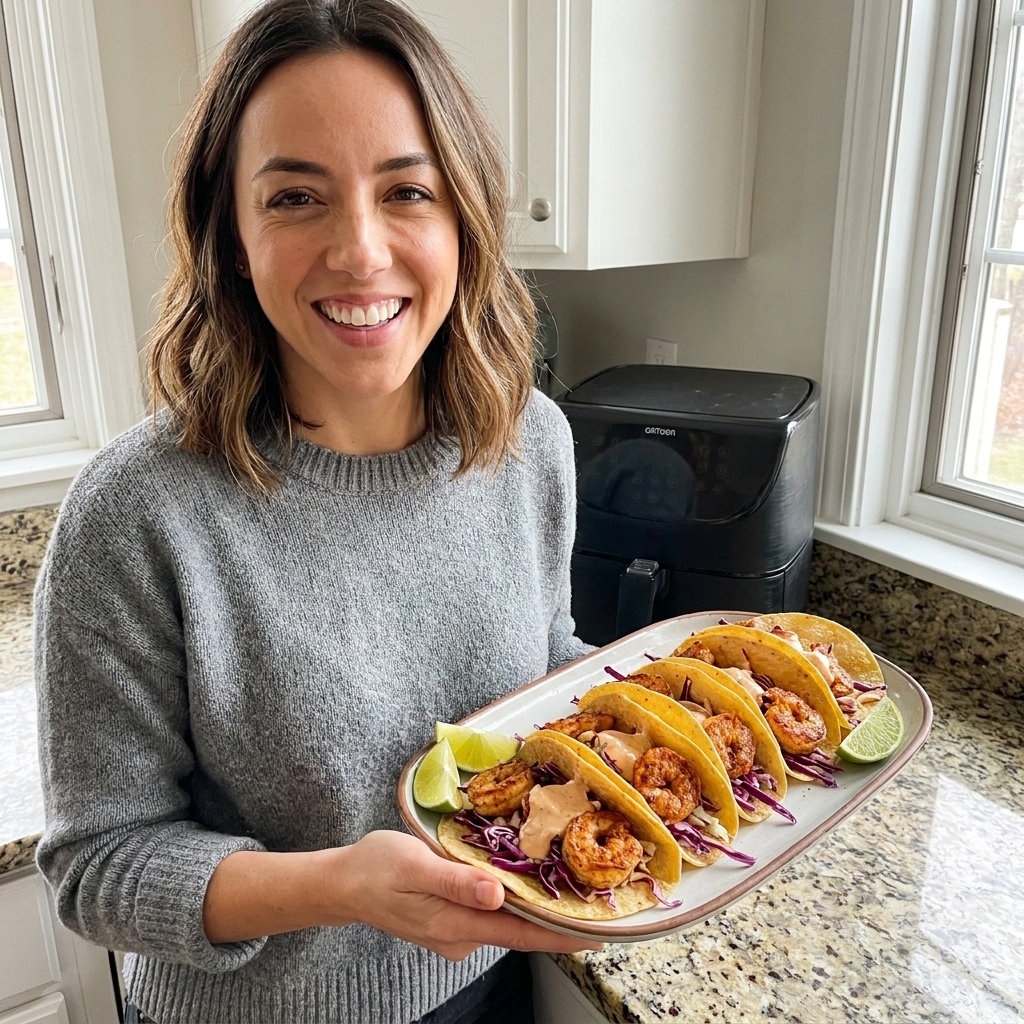 Foolproof Air Fryer Shrimp Tacos